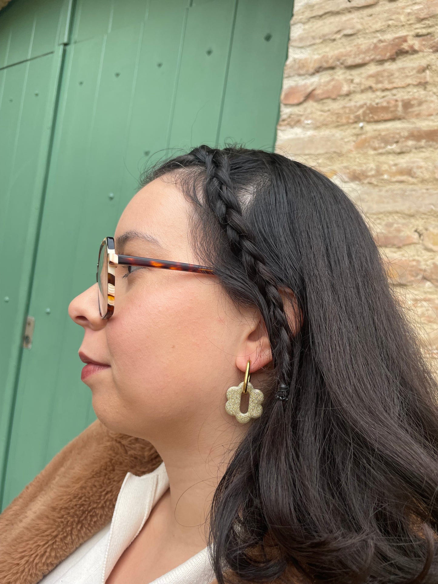 Laure I Fleurs interchangeables brillante ( sans créoles )