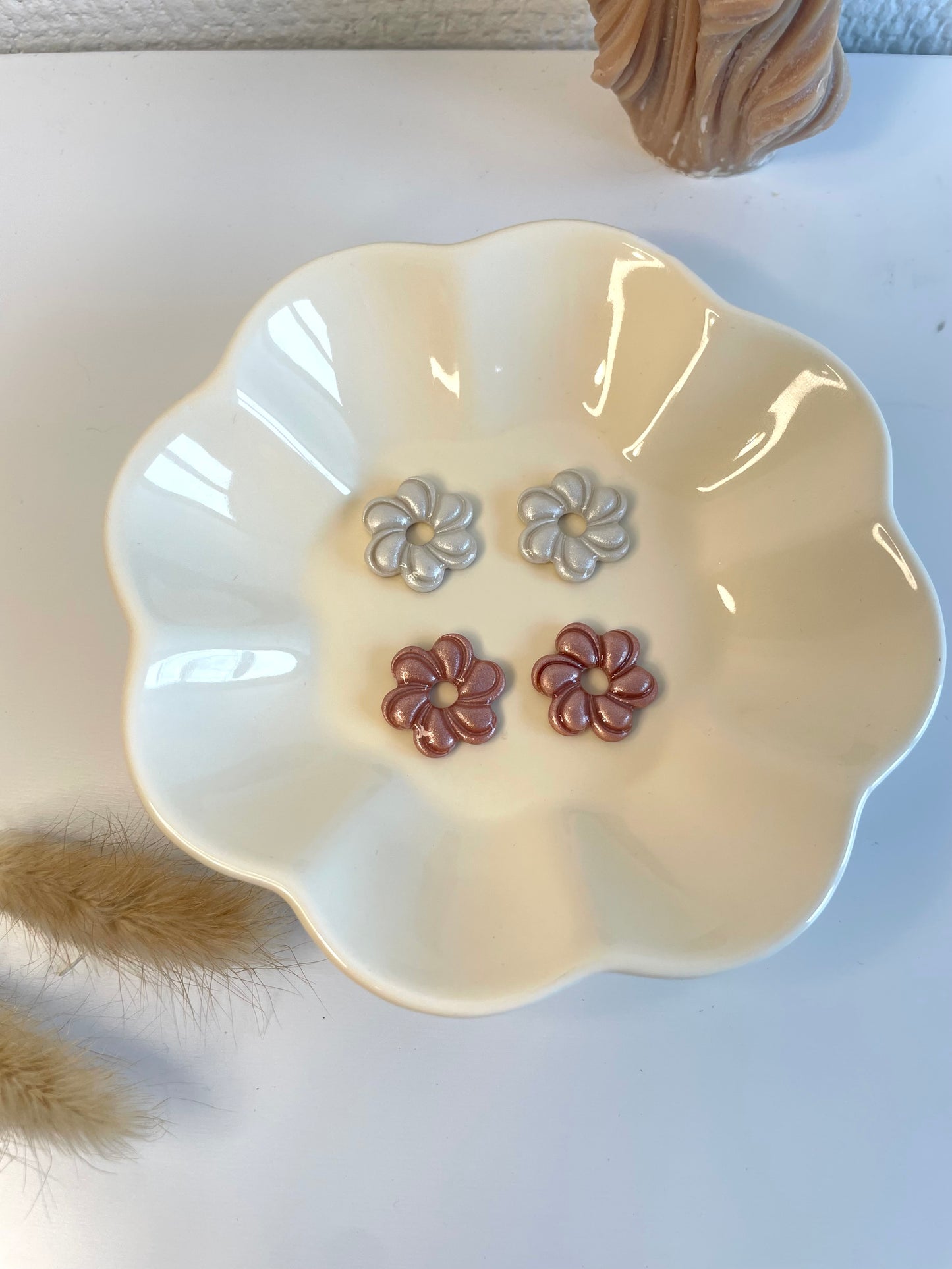 Valery I fleurs interchangeables nacrées ( sans créoles )