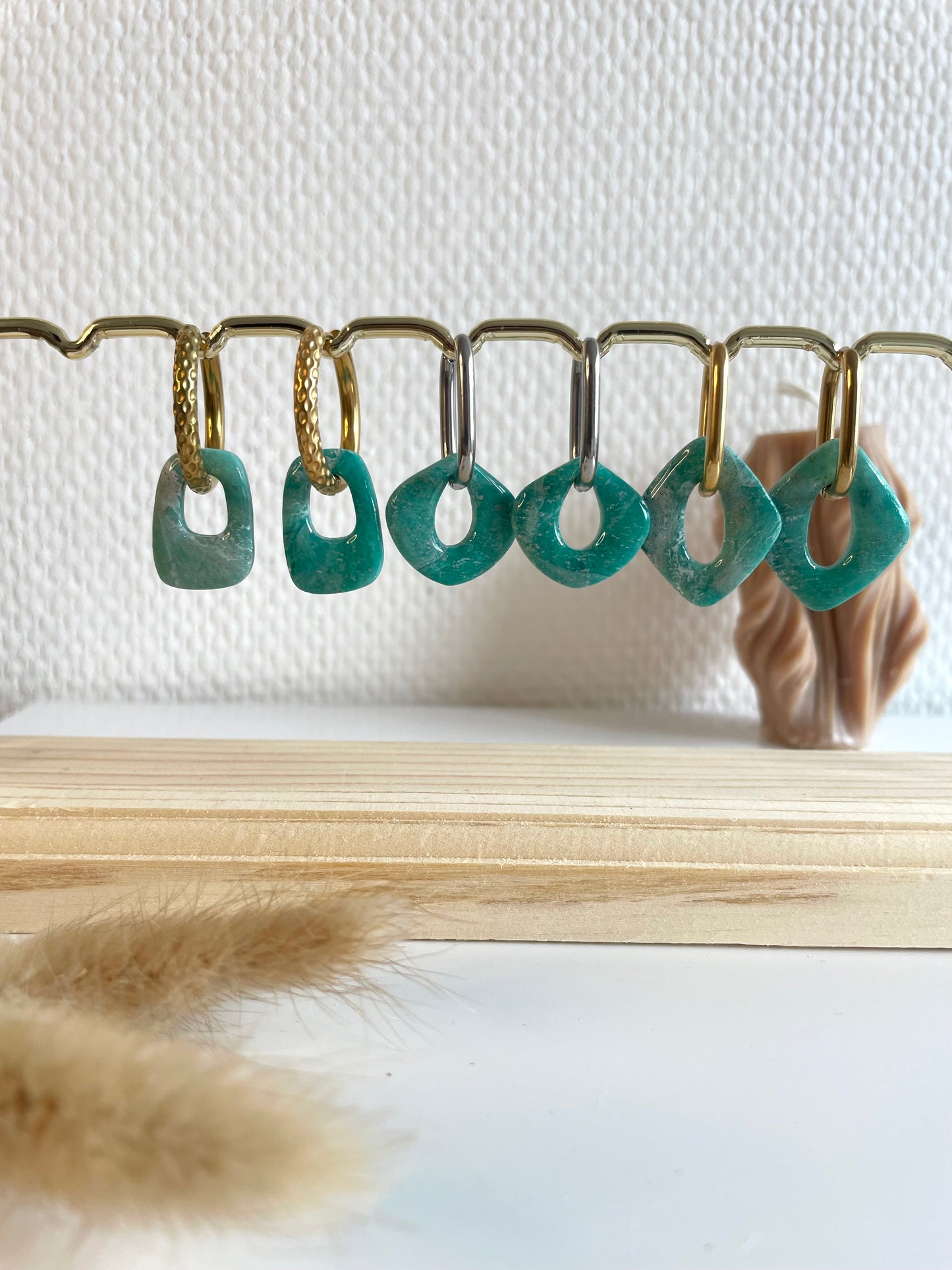 Lauryne I breloques interchangeables inspiration pierre ( sans créoles )