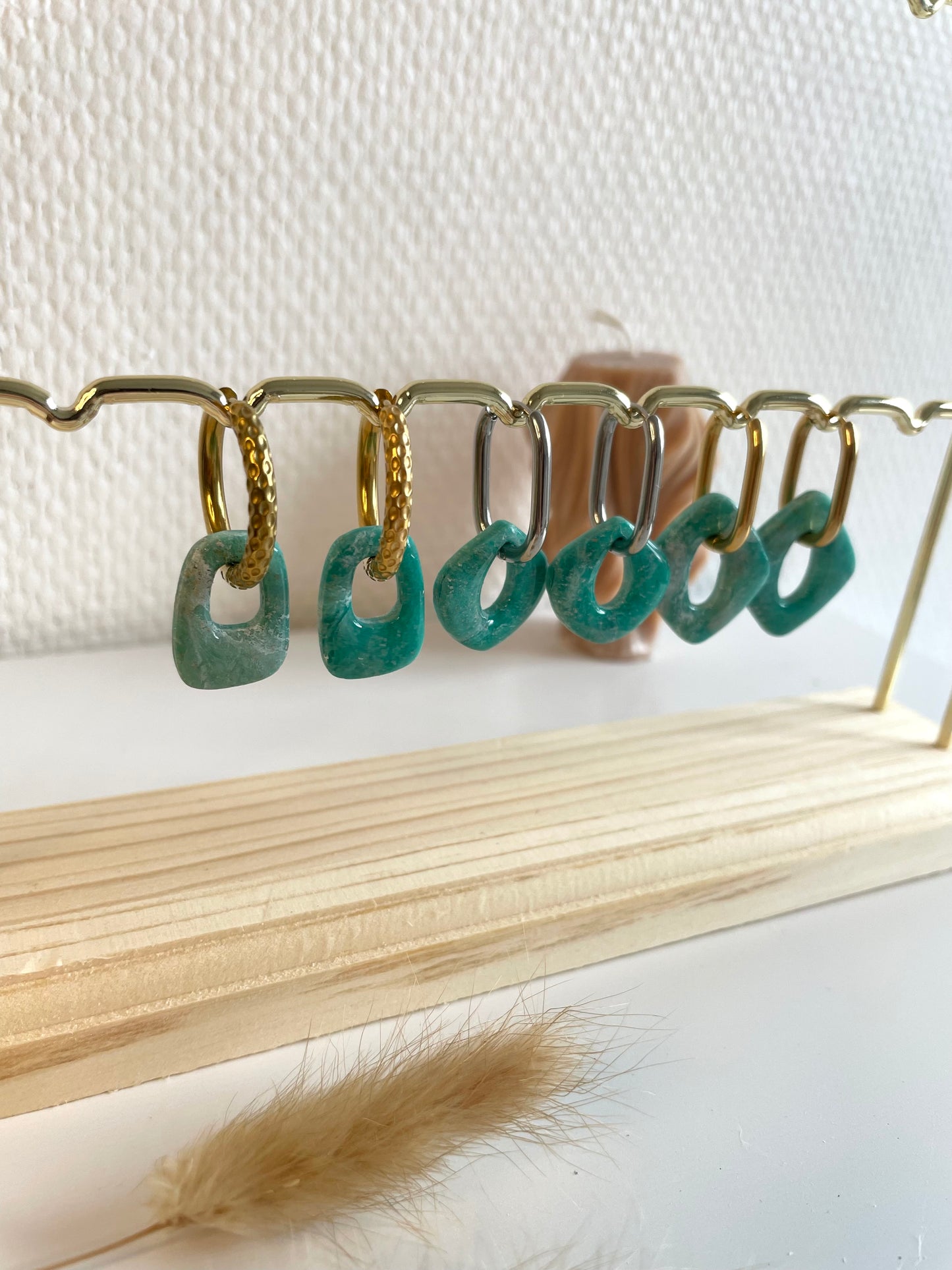 Lauryne I breloques interchangeables inspiration pierre ( sans créoles )