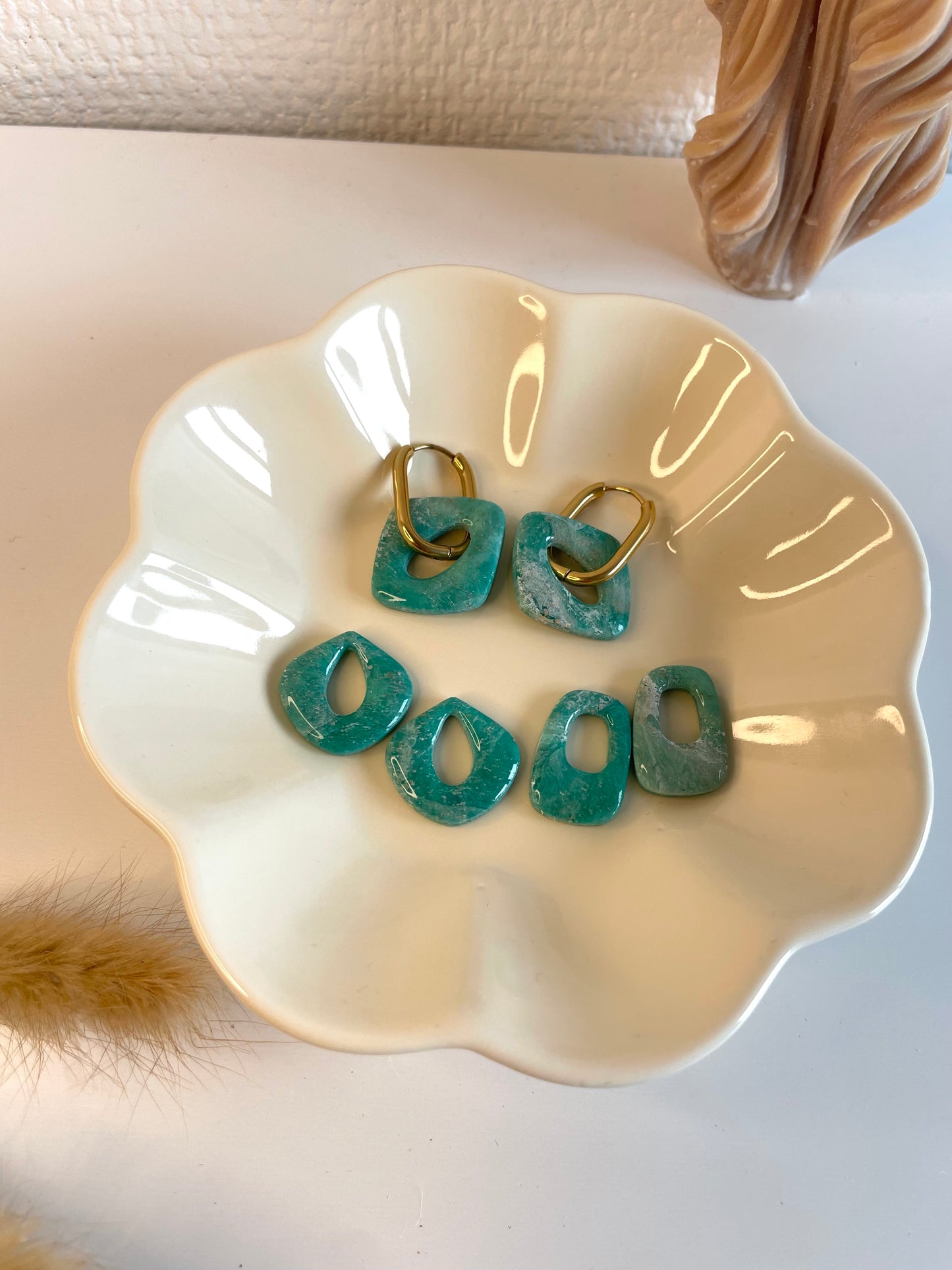 Lauryne I breloques interchangeables inspiration pierre ( sans créoles )