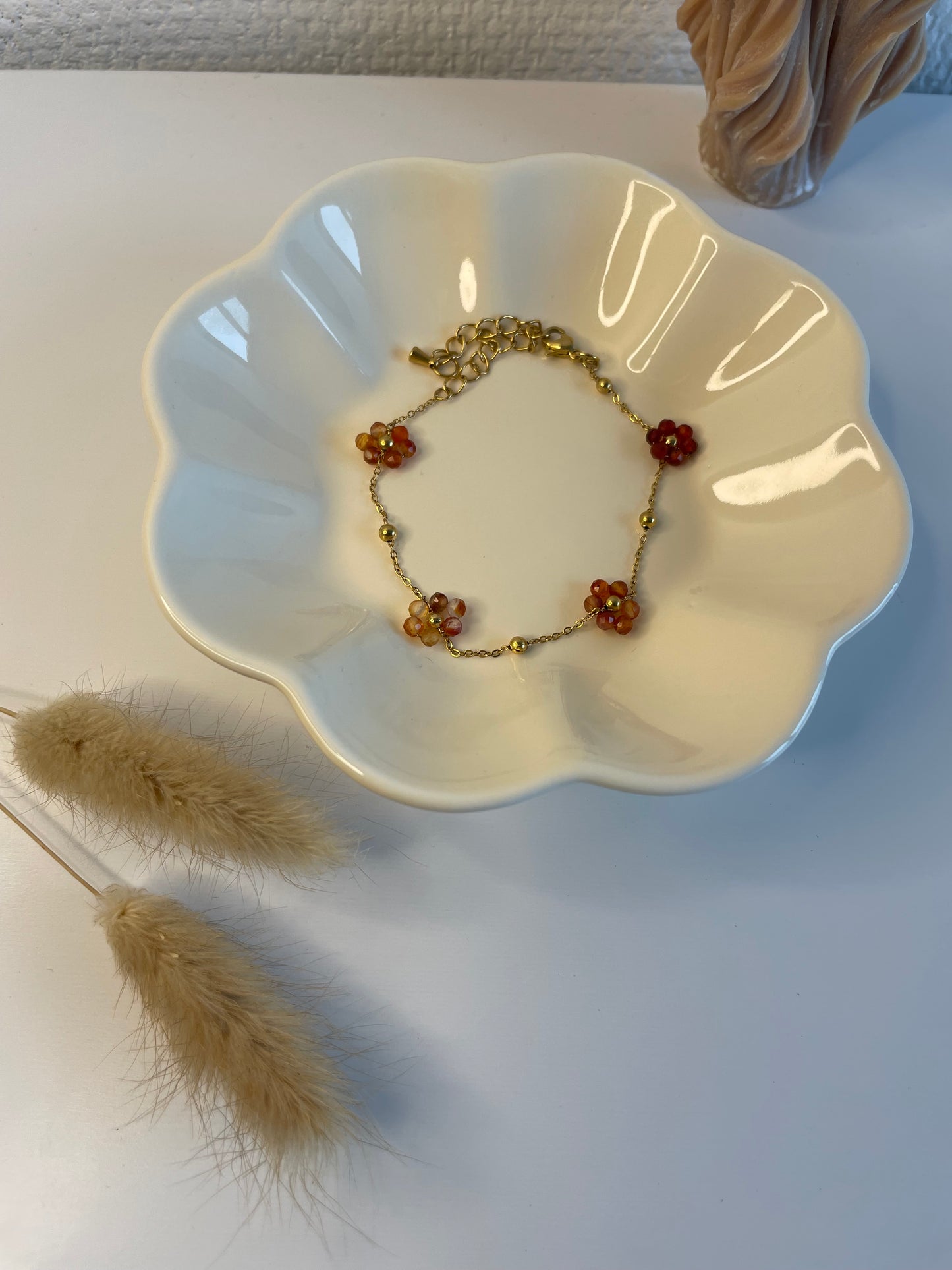 Maé I bracelet fleur orange