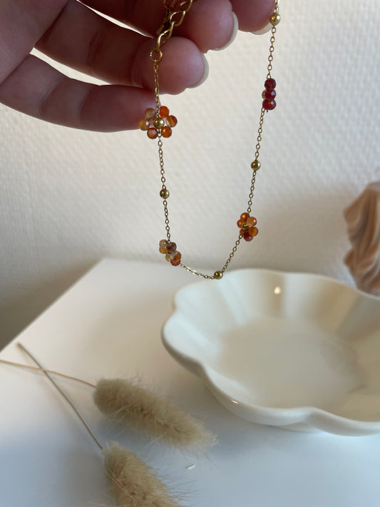 Maé I bracelet fleur orange