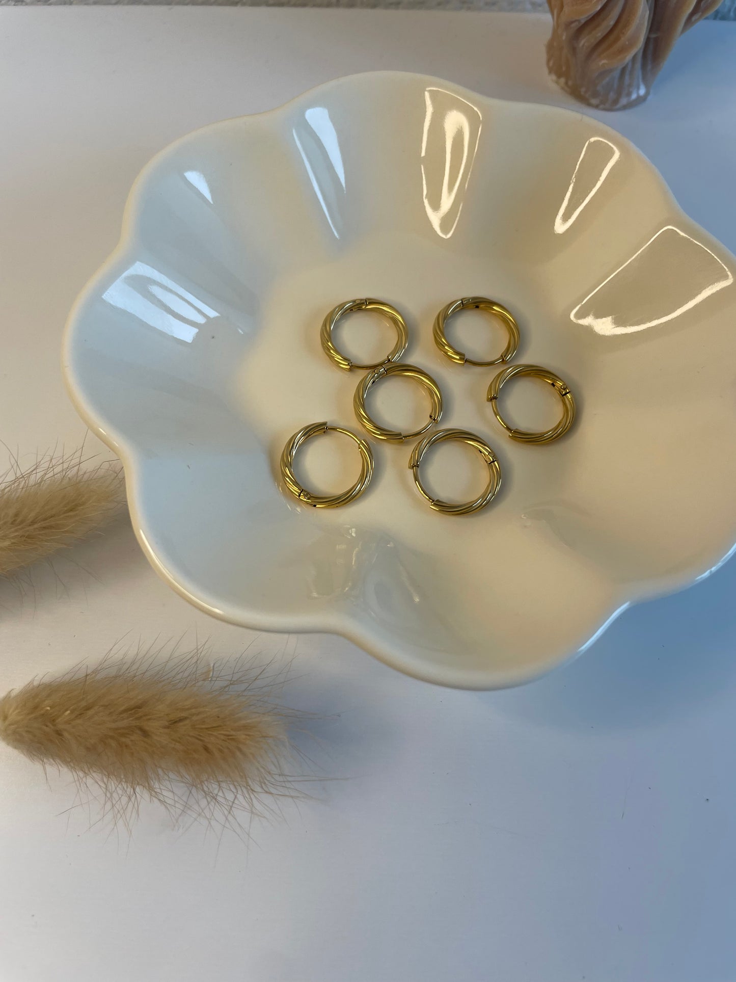 Coralie I créoles torsadées