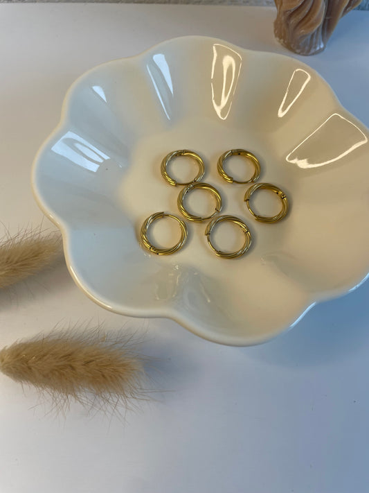 Coralie I créoles torsadées