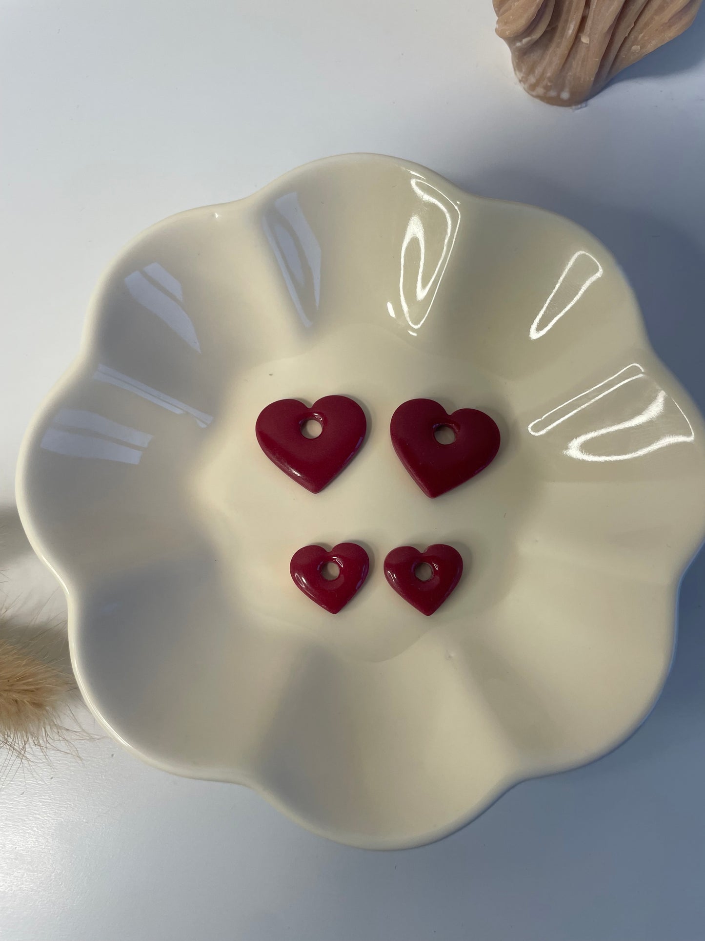Duo de boucles d'oreilles coeurs interchangeables