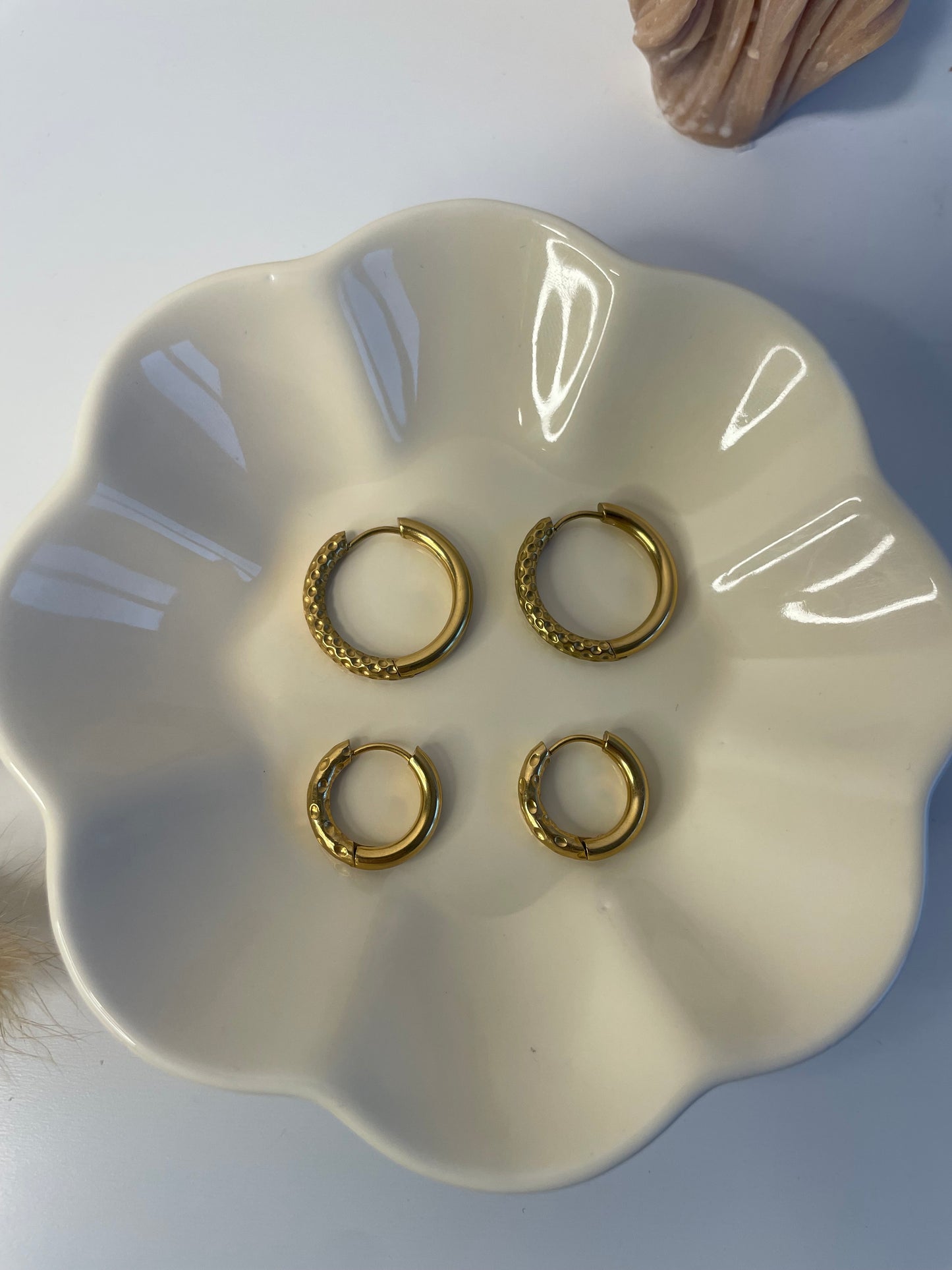 Duo de boucles d'oreilles coeurs interchangeables